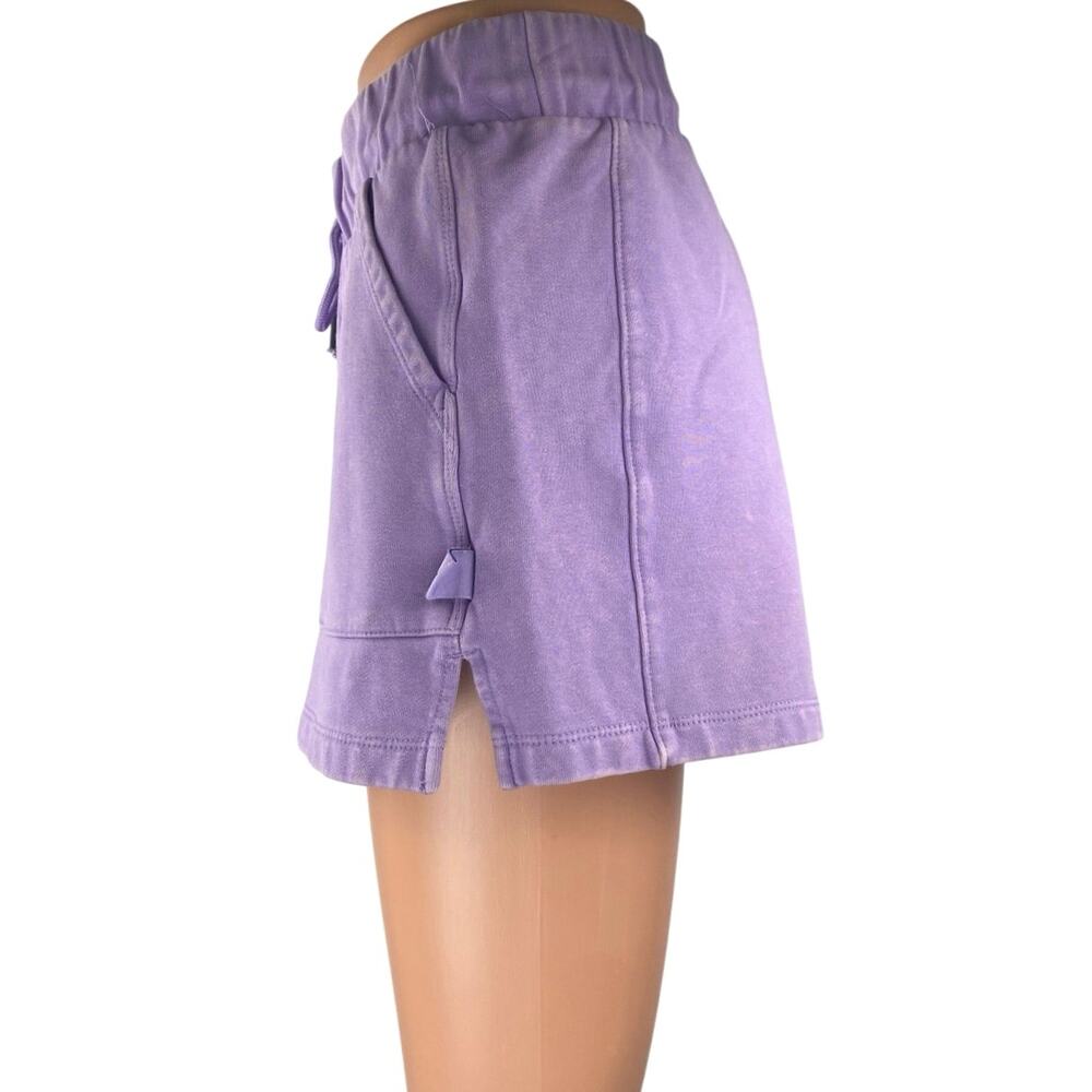 Joy Lab Women's Purple Drawstring Acid Wash Activewear Lounge Sweat Shorts M - Picture 2 of 7